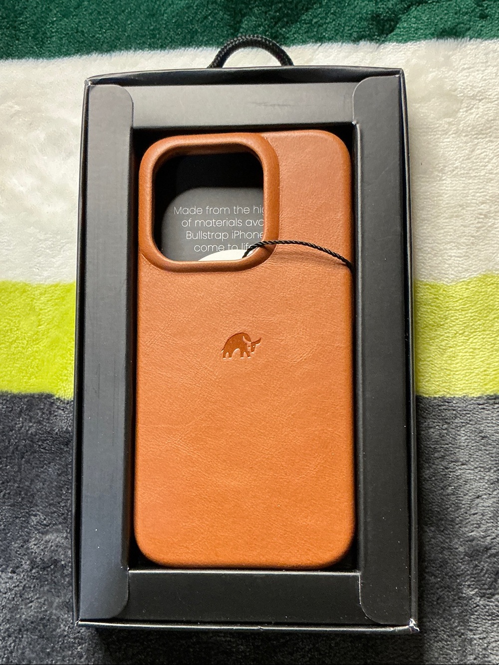 Bullstrap Genuine Leather iPhone Case - Tan For IPhone 15 Pro